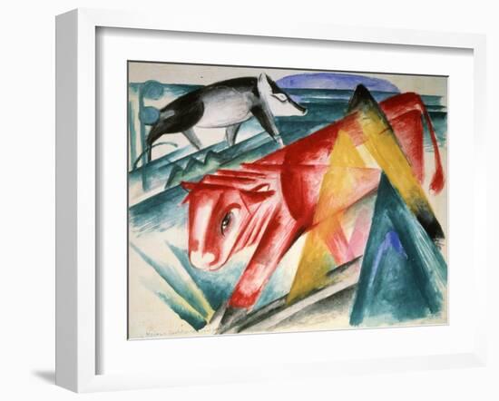 Animals, 1912-1913-Franz Marc-Framed Giclee Print