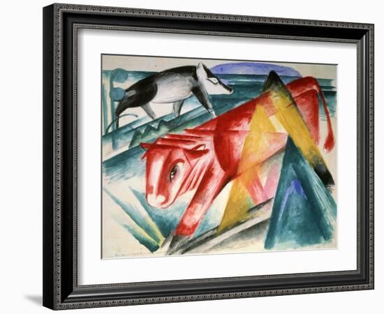 Animals, 1912-1913-Franz Marc-Framed Giclee Print