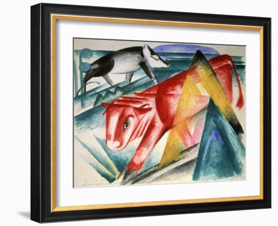 Animals, 1912-1913-Franz Marc-Framed Giclee Print