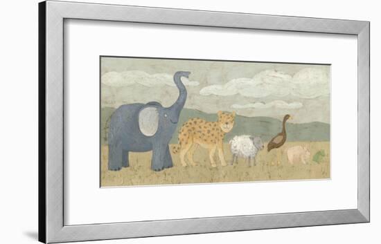 Animals All in a Row I-Megan Meagher-Framed Art Print