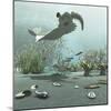 Animals and Floral Life from the Burgess Shale Formation of the Cambrian Period-Stocktrek Images-Mounted Art Print