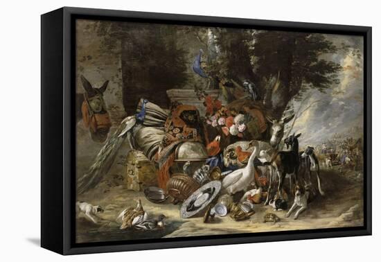 Animals and Utensils Said Jacob Depart for Mesopotamia-Pieter Boel-Framed Premier Image Canvas
