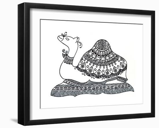 Animals Camel 2-Neeti Goswami-Framed Art Print