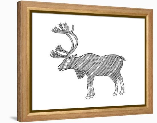 Animals Caribou-Neeti Goswami-Framed Stretched Canvas