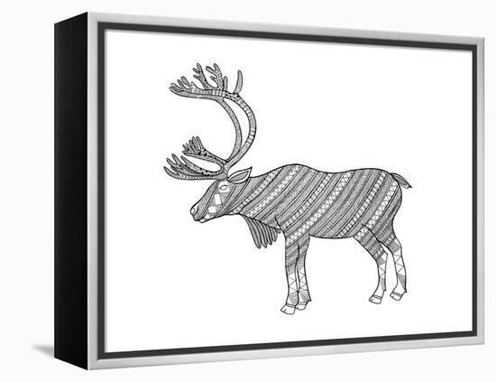 Animals Caribou-Neeti Goswami-Framed Stretched Canvas