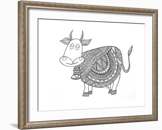 Animals Cow 3-Neeti Goswami-Framed Art Print