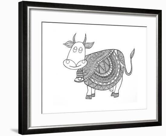 Animals Cow 3-Neeti Goswami-Framed Art Print