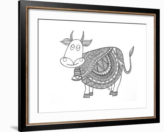 Animals Cow 3-Neeti Goswami-Framed Art Print