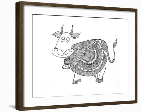 Animals Cow 3-Neeti Goswami-Framed Art Print