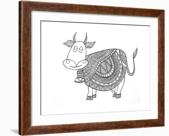 Animals Cow 3-Neeti Goswami-Framed Art Print