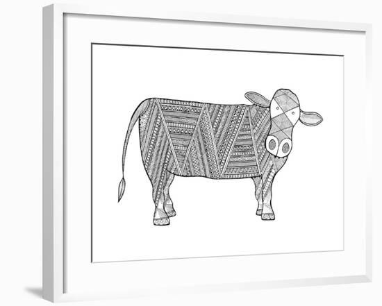 Animals Cow 4-Neeti Goswami-Framed Art Print