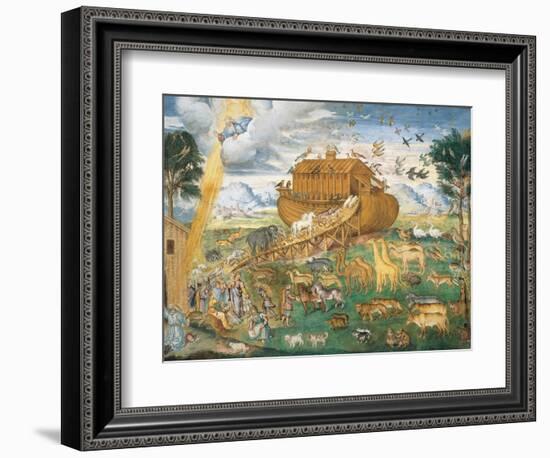 Animals Enter Noah's Ark-Aurelio Luini-Framed Art Print