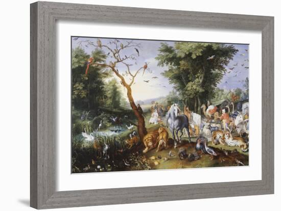 Animals Entering Noah's Ark-Jan Brueghel the Elder-Framed Giclee Print