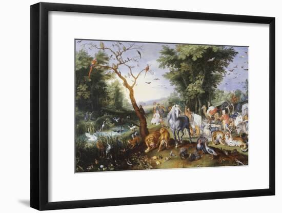 Animals Entering Noah's Ark-Jan Brueghel the Elder-Framed Giclee Print