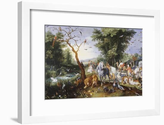 Animals Entering Noah's Ark-Jan Brueghel the Elder-Framed Giclee Print