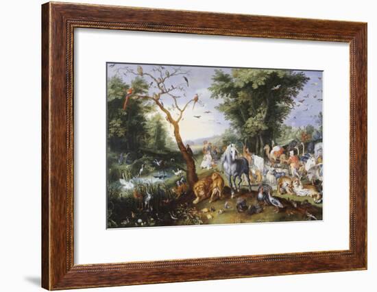 Animals Entering Noah's Ark-Jan Brueghel the Elder-Framed Giclee Print