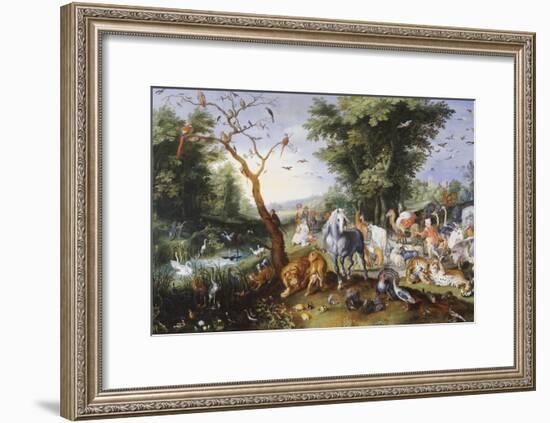 Animals Entering Noah's Ark-Jan Brueghel the Elder-Framed Giclee Print