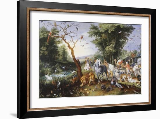 Animals Entering Noah's Ark-Jan Brueghel the Elder-Framed Giclee Print