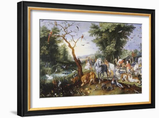 Animals Entering Noah's Ark-Jan Brueghel the Elder-Framed Giclee Print