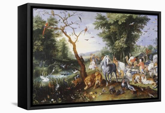 Animals Entering Noah's Ark-Jan Brueghel the Elder-Framed Premier Image Canvas