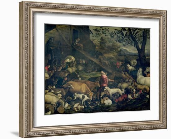 Animals Entering the Ark-Jacopo Bassano-Framed Giclee Print