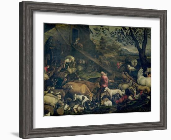 Animals Entering the Ark-Jacopo Bassano-Framed Giclee Print