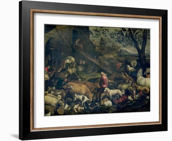 Animals Entering the Ark-Jacopo Bassano-Framed Giclee Print