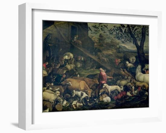 Animals Entering the Ark-Jacopo Bassano-Framed Giclee Print