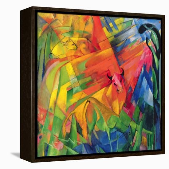 Animals in a Landscape, 1914-Franz Marc-Framed Premier Image Canvas