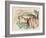 Animals in a Landscape (Three Cows and a Horse), 1913-Franz Marc-Framed Giclee Print