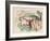 Animals in a Landscape (Three Cows and a Horse), 1913-Franz Marc-Framed Giclee Print