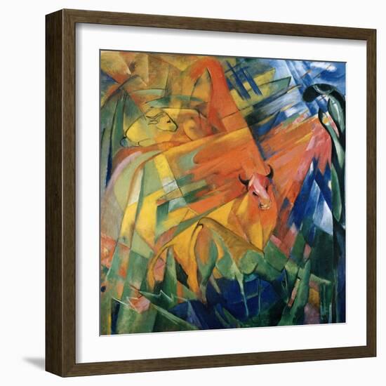 Animals in a Landscape-Franz Marc-Framed Giclee Print