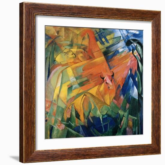 Animals in a Landscape-Franz Marc-Framed Giclee Print