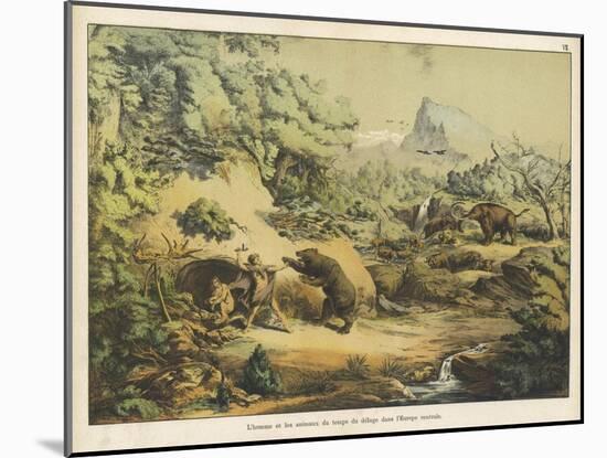 Animals (Including Homo Sapiens) at the Time of the Flood-Ferdinand Von Hochstetter-Mounted Art Print