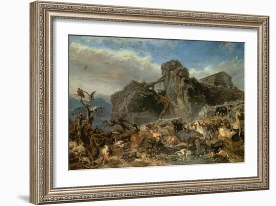 Animals Leaving the Ark, Mount Ararat-Filippo Palizzi-Framed Giclee Print