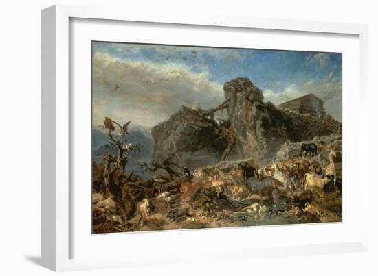 Animals Leaving the Ark, Mount Ararat-Filippo Palizzi-Framed Giclee Print