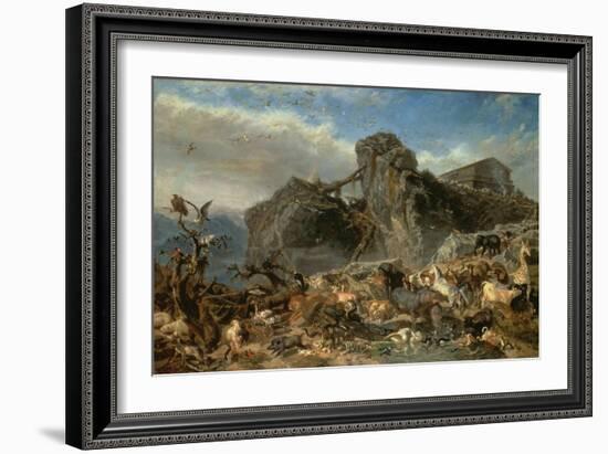 Animals Leaving the Ark, Mount Ararat-Filippo Palizzi-Framed Giclee Print