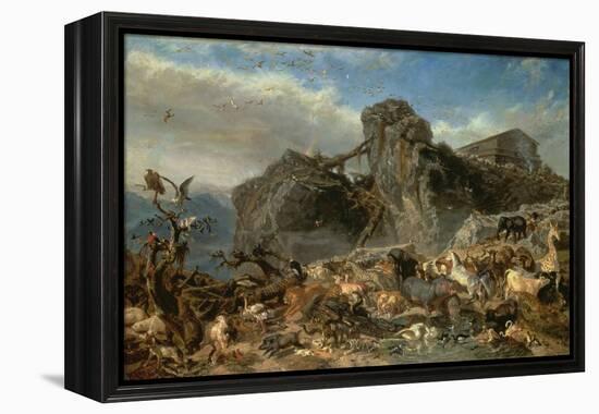 Animals Leaving the Ark, Mount Ararat-Filippo Palizzi-Framed Premier Image Canvas