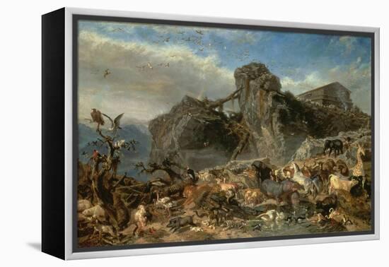 Animals Leaving the Ark, Mount Ararat-Filippo Palizzi-Framed Premier Image Canvas