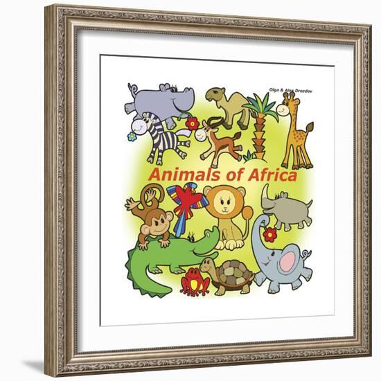 Animals of Africa-Olga And Alexey Drozdov-Framed Giclee Print