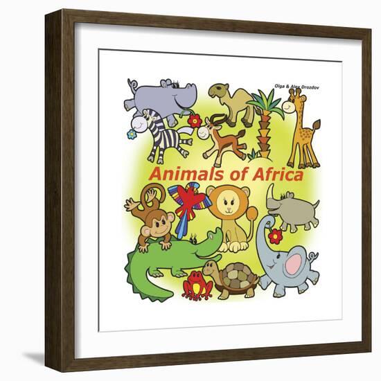 Animals of Africa-Olga And Alexey Drozdov-Framed Giclee Print