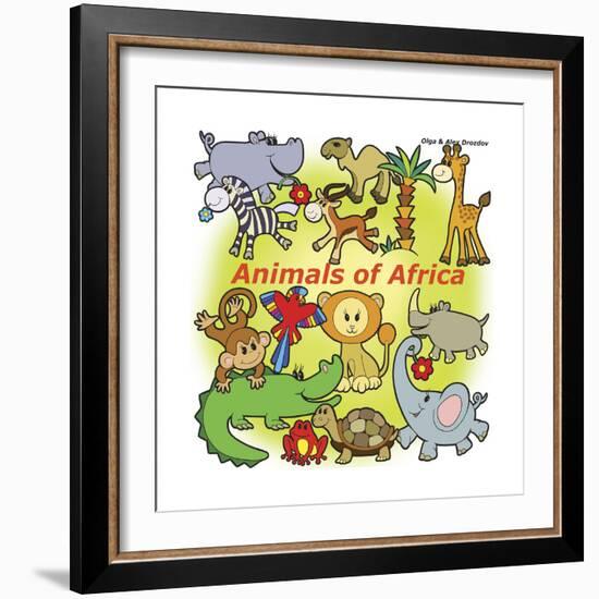 Animals of Africa-Olga And Alexey Drozdov-Framed Giclee Print