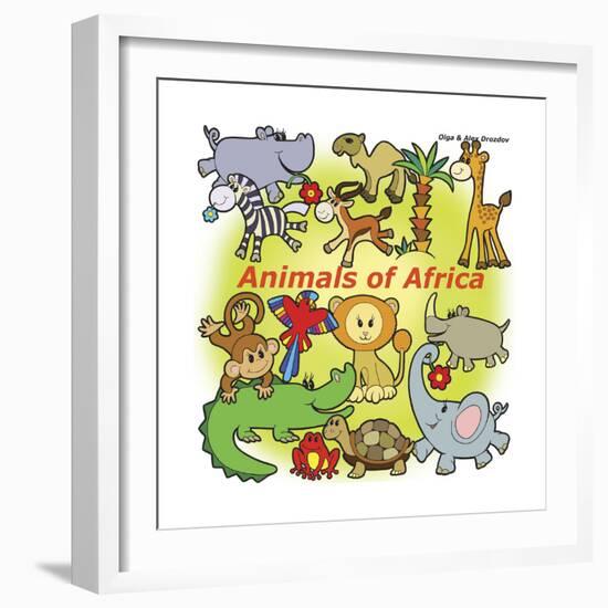 Animals of Africa-Olga And Alexey Drozdov-Framed Giclee Print