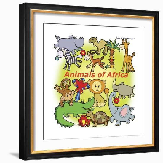 Animals of Africa-Olga And Alexey Drozdov-Framed Giclee Print