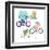 Animals On Bikes-Kerstin Stock-Framed Art Print