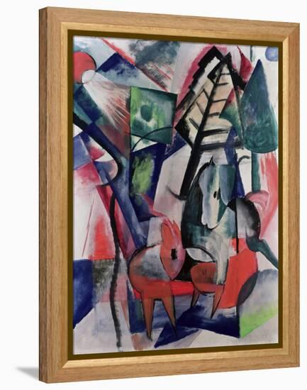 Animals under Trees-Franz Marc-Framed Premier Image Canvas