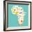 Animals World Map Africa. Colorful Cartoon Vector Illustration-coffeee_in-Framed Art Print