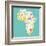 Animals World Map Africa. Colorful Cartoon Vector Illustration-coffeee_in-Framed Art Print