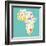 Animals World Map Africa. Colorful Cartoon Vector Illustration-coffeee_in-Framed Art Print