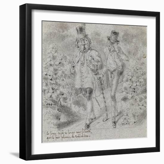 Animaux illustrés-null-Framed Giclee Print